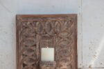 Magnificent  Vintage Wooden Carved Wall Panel Candle Holder Sconce [21 x 15 inch] - Image 5