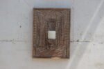 Hand-Carved Wooden Wall Candle Sconce - Eclectic Wall Art Decor [20 x 15 inch] - Image 2