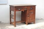 Solid Teak Wood Study Table with 2 Drawers, and 1 Cabinet for Storage | Workstation Desk - Image 4