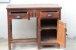 Solid Teak Wood Study Table with 2 Drawers, and 1 Cabinet for Storage | Workstation Desk - Image 5