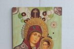 Rare Antique Christianity Painting on Teak Wood | Vintage Religious Wall Art - Image 3