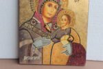 Rare Antique Christianity Painting on Teak Wood | Vintage Religious Wall Art - Image 4