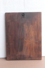 Rare Antique Christianity Painting on Teak Wood | Vintage Religious Wall Art - Image 5