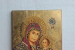 Rare Antique Christianity Painting on Teak Wood | Vintage Religious Wall Art - Image 3