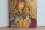 Rare Antique Christianity Painting on Teak Wood | Vintage Religious Wall Art - Image 4