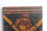 Rare Antique Jesus Christ Painting on Teak Wood | Vintage Christian Wall Art | Handcrafted Sacred Collectible Décor - Image 3