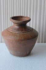 Authentic Traditional Chettinad Style Clay Flower Pot – Handcrafted Rustic Home Décor Collectible - Image 2