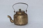 Rare 1900s Vintage Brass Tea Pot Kettle | Authentic Indian Antique Handcrafted Kitchenware Collectible - Image 2