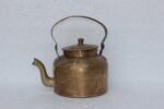 Rare 1900s Vintage Brass Tea Pot Kettle | Authentic Indian Antique Handcrafted Kitchenware Collectible - Image 2