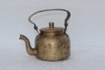 Rare 1900s Vintage Brass Tea Pot Kettle | Authentic Indian Antique Handcrafted Kitchenware Collectible - Image 3