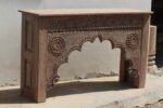 Traditional Antique Reclaimed Wood Console Table – Entryway Table - Image 3