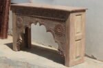 Traditional Antique Reclaimed Wood Console Table – Entryway Table - Image 4