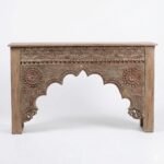 Traditional Antique Reclaimed Wood Console Table – Entryway Table