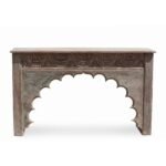 Traditional Antique Reclaimed Wood Console Table – Entryway Table