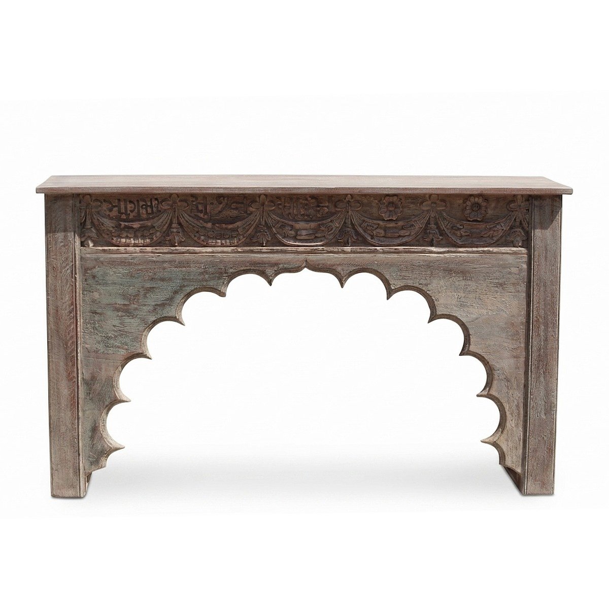 Untitled - March 26, 2026 at 10.11.00 (18) Traditional Antique Reclaimed Wood Console Table – Entryway Table - Image 1