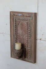 Magnificent Vintage Wall Candle Holder - 26" Wall Decor Sconce - Image 3