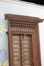 Authentic Old Shekhawati Door | Hand-Carved Antique Rajasthan Heritage Wooden Door - Image 6