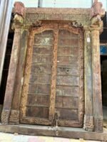 Timeless Heritage 8.3 Ft Solid Antique Wooden Door | Handcrafted Vintage Entry Door - Image 10