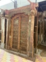 Timeless Heritage 8.3 Ft Solid Antique Wooden Door | Handcrafted Vintage Entry Door - Image 2