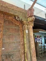 Timeless Heritage 8.3 Ft Solid Antique Wooden Door | Handcrafted Vintage Entry Door - Image 7