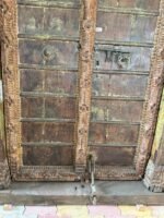 Timeless Heritage 8.3 Ft Solid Antique Wooden Door | Handcrafted Vintage Entry Door - Image 8