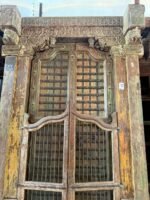 Timeless Heritage 8.4 Ft Solid Antique Wooden Door | Handcrafted Vintage Entry Door - Image 9