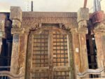 Timeless Heritage 8.4 Ft Solid Antique Wooden Door | Handcrafted Vintage Entry Door - Image 11