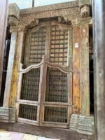 Timeless Heritage 8.4 Ft Solid Antique Wooden Door | Handcrafted Vintage Entry Door - Image 3