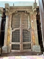 Timeless Heritage 8.4 Ft Solid Antique Wooden Door | Handcrafted Vintage Entry Door - Image 6