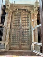 Timeless Heritage 8.4 Ft Solid Antique Wooden Door | Handcrafted Vintage Entry Door - Image 7