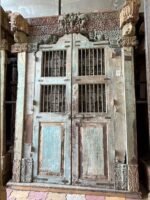 Timeless Heritage 8.5 Ft Solid Antique Wooden Door | Handcrafted Vintage Entry Door - Image 11