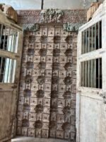 Timeless Heritage 8.5 Ft Solid Antique Wooden Door | Handcrafted Vintage Entry Door - Image 12