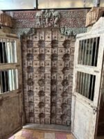 Timeless Heritage 8.5 Ft Solid Antique Wooden Door | Handcrafted Vintage Entry Door - Image 13