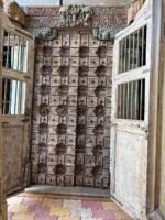 Timeless Heritage 8.5 Ft Solid Antique Wooden Door | Handcrafted Vintage Entry Door - Image 14
