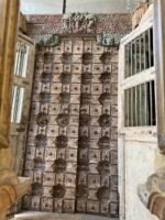 Timeless Heritage 8.5 Ft Solid Antique Wooden Door | Handcrafted Vintage Entry Door - Image 16