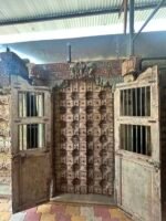 Timeless Heritage 8.5 Ft Solid Antique Wooden Door | Handcrafted Vintage Entry Door - Image 18