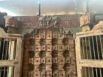 Timeless Heritage 8.5 Ft Solid Antique Wooden Door | Handcrafted Vintage Entry Door - Image 4