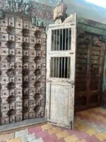 Timeless Heritage 8.5 Ft Solid Antique Wooden Door | Handcrafted Vintage Entry Door - Image 7