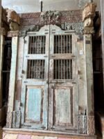 Timeless Heritage 8.5 Ft Solid Antique Wooden Door | Handcrafted Vintage Entry Door - Image 8