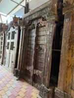 Timeless Heritage 8.3 Ft Solid Antique Wooden Door | Handcrafted Vintage Entry Door - Image 2