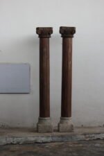 Premium Solid Wooden Columns Set of 2 | Elegant Handcrafted Decorative Pillars for Home Décor - Image 2