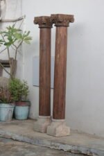 Premium Solid Wooden Columns Set of 2 | Elegant Handcrafted Decorative Pillars for Home Décor - Image 7