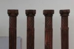 Premium Solid Teak Wood Columns Set of 4 | Elegant Handcrafted Decorative Pillars for Home Décor - Image 4