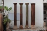 Premium Solid Wood Pillar Set with 3 Round & 1 Half Pillar | Elegant Handcrafted Decorative Columns for Home Décor - Image 3