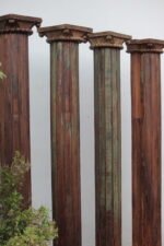 Premium Solid Wood Pillar Set with 3 Round & 1 Half Pillar | Elegant Handcrafted Decorative Columns for Home Décor - Image 7