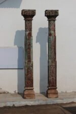 Premium Solid Wooden Columns Set of 2 | Elegant Handcrafted Decorative Pillars for Home Décor - Image 2