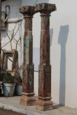 Premium Solid Wooden Columns Set of 2 | Elegant Handcrafted Decorative Pillars for Home Décor - Image 7