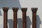 Premium Set of 4 Handcrafted 7.5 Feet Long Solid Teak Wood Pillars – Durable & Timeless Architectural Columns - Image 3