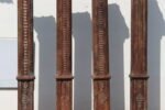 Premium Set of 4 Handcrafted 7.5 Feet Long Solid Teak Wood Pillars – Durable & Timeless Architectural Columns - Image 4