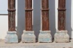 Premium Set of 4 Handcrafted 7.5 Feet Long Solid Teak Wood Pillars – Durable & Timeless Architectural Columns - Image 5